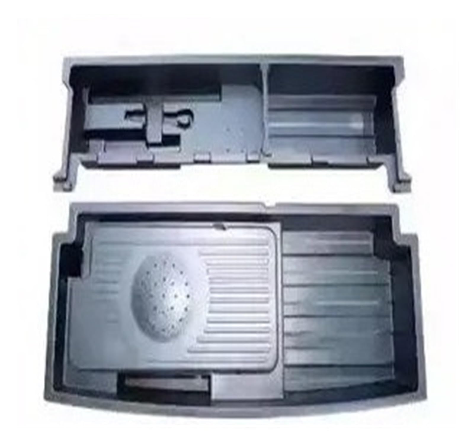 Lhdktee Cargo Cover Trunk Organizer Tray For Chery For ICAR 03 For JAECOO J6 2024 Rear Trunk Lower Storage Box ABS Waterproof Interior Stowing Rear Trunk Parcel Shelf(B)