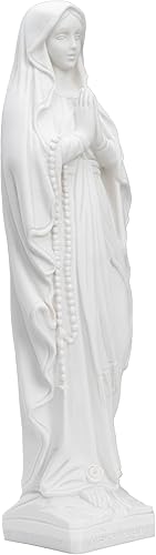 Miniatura 7 de Estatua Blanca Nuestra Señora de Lourdes (24")