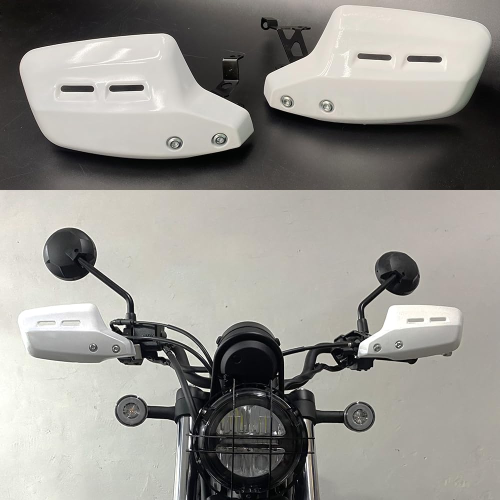 for Suitable cl500 new motorcycle abs hand guard cl250 cl500 2023 2024 hand protector (White)