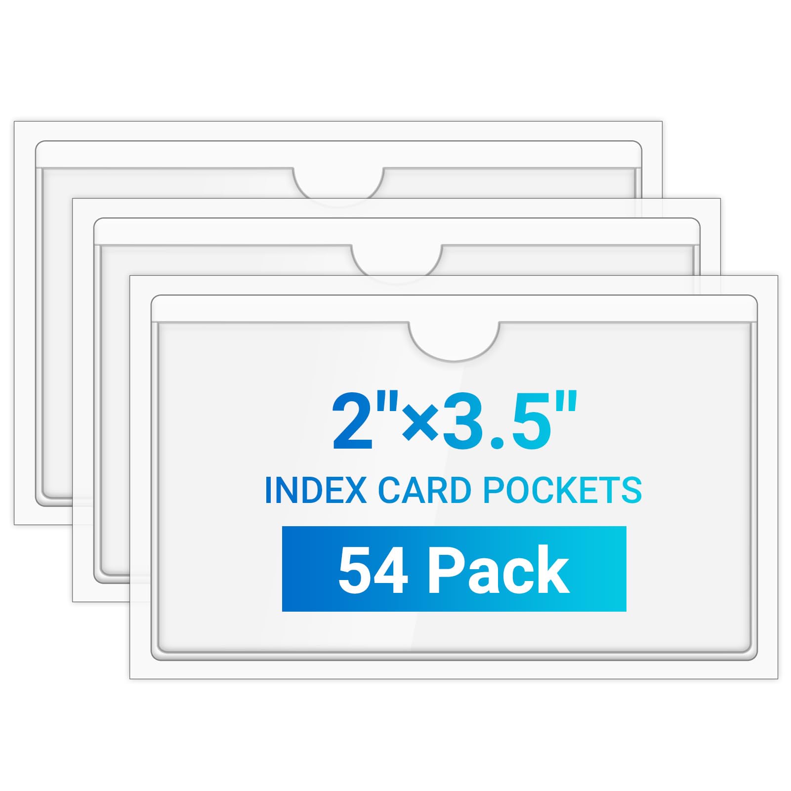 poketページ◇ Amazon.com : MaxGear 54 Pcs Index Card Pockets with Top Open