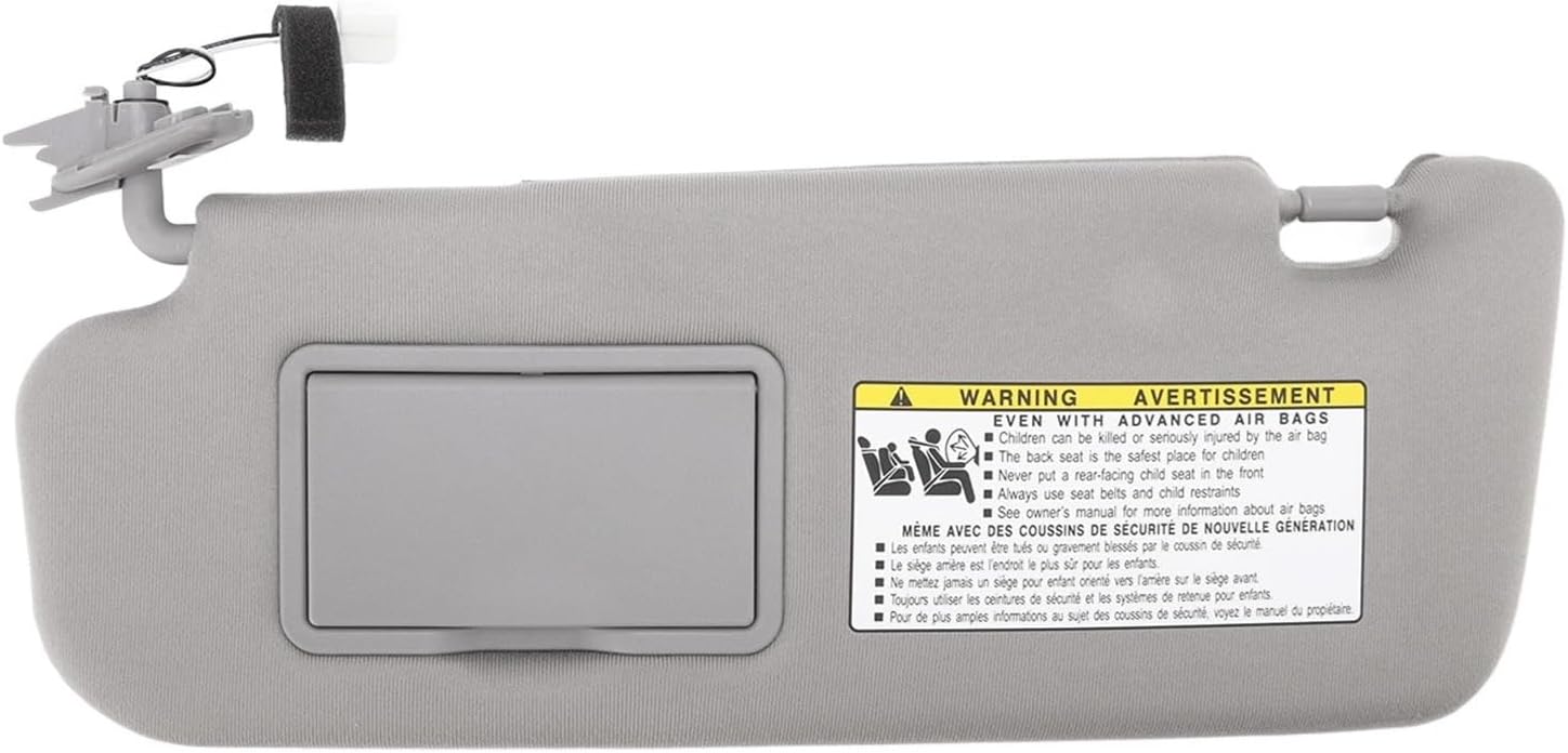 Sun Visor Assy For Sonata 2006‑2008 Sunvisor Assy 85201 3K010QD Sun Visor With Mirror Sunvisor Assy Grey UV Blocking 852013K010QD Replacement Car Interior Sun Visor(Left)