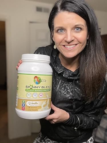 Miniatura 3 de Skinny Jane Skinny Blend  Batido de proteínas a base de plantas de mejor sabor  Polvo vegano  Bajo en carbohidratos apto para dieta cetogénica  Sin