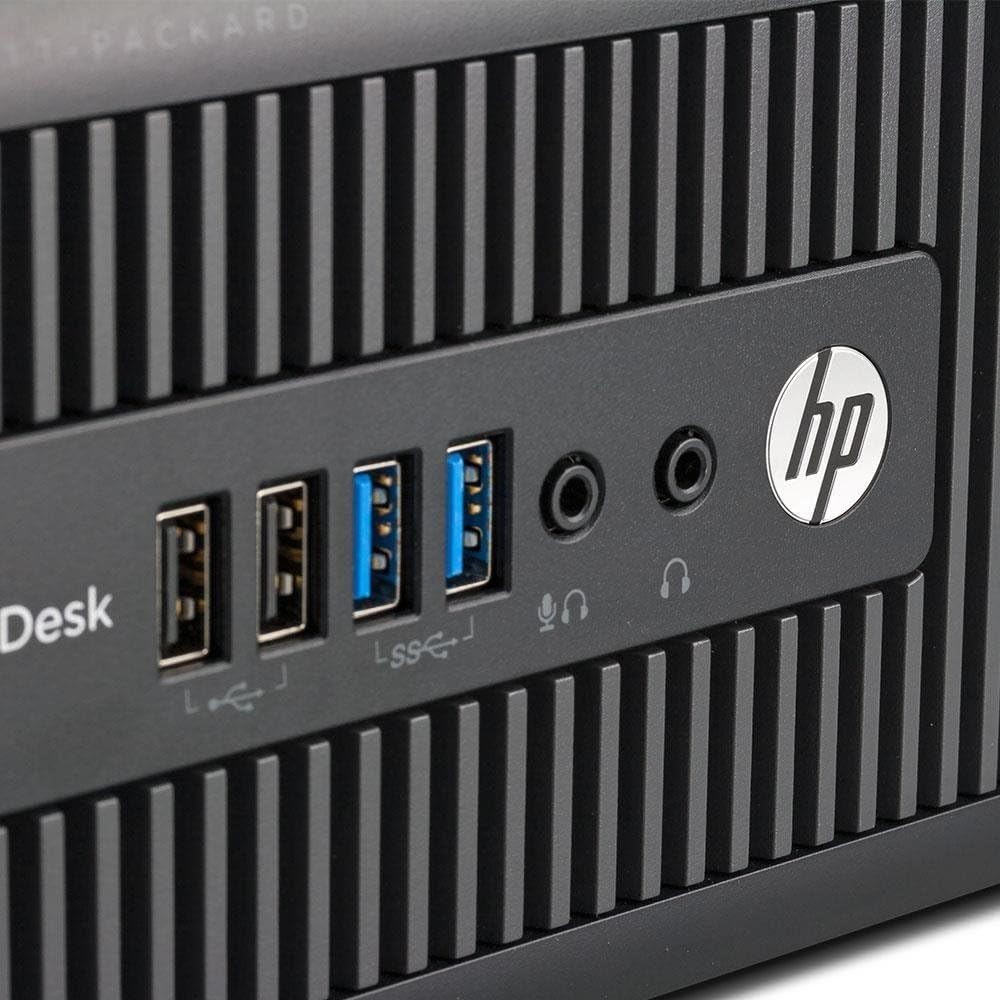 HP EliteDesk 800 G1 - Ordenador de sobremesa (Intel Core i5-4570, 16GB de RAM, Disco SSD 240GB, Lector DVD, Windows 11 Pro) - Negro (Reacondicionado) (Sin Periféricos)