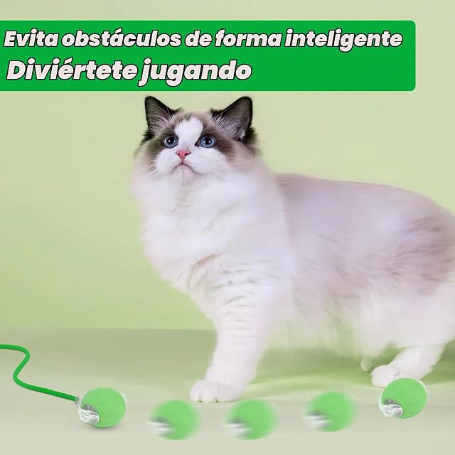 Foto 5 de 7 de Farerkass Juguete para Gatos Pelota Eléctrica para Perros (Green)