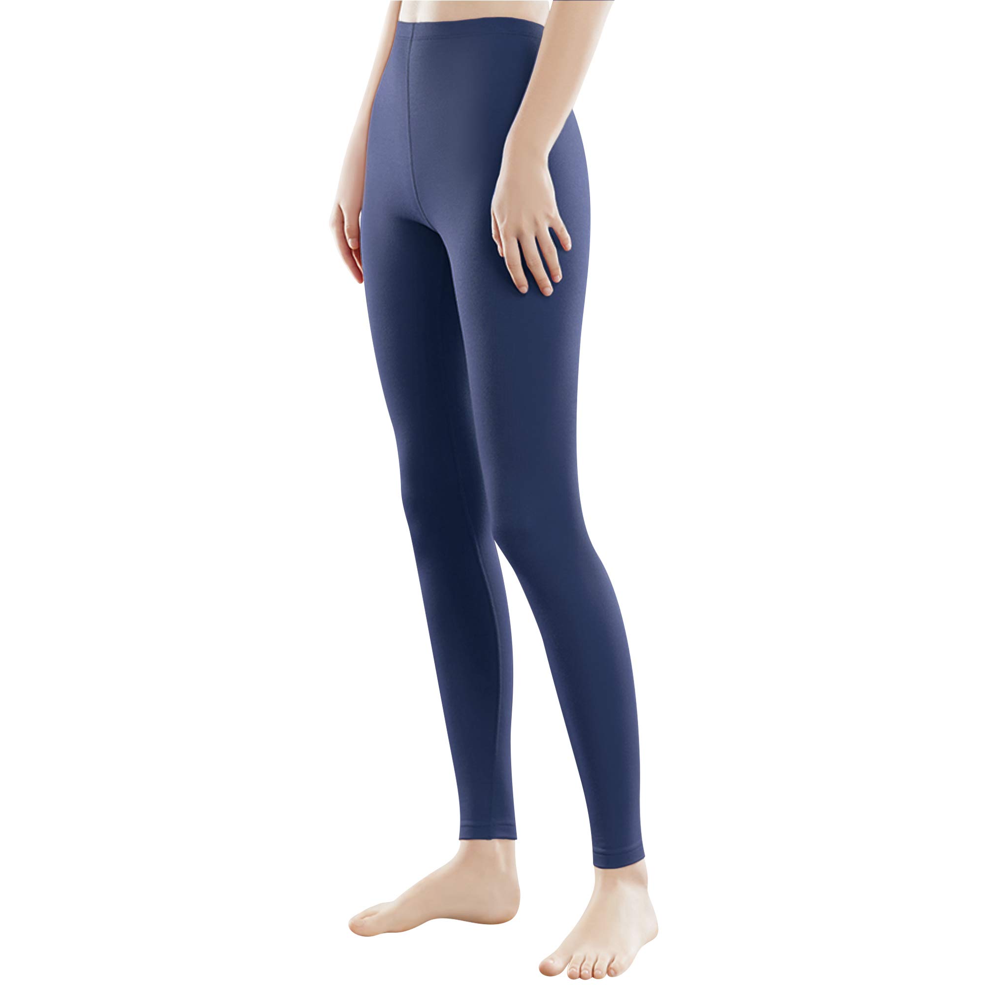 Libella Damen Lange Leggings bunt mit Hohe Taille Slim Fit Fitnesshose Sport aus Baumwolle 4108 Marineblau L