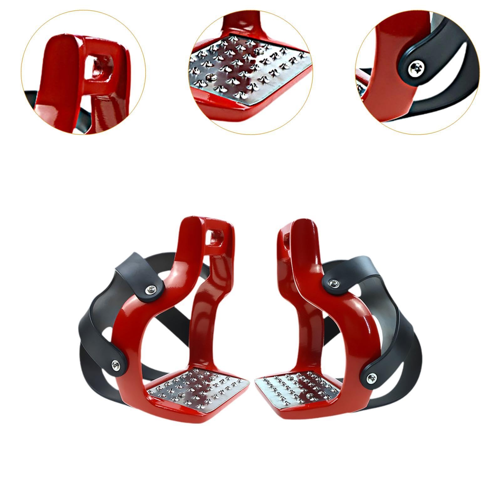 2 Piezas para Caballos, Accesorios para Sillas de Montar, Entrenamiento Profesional, Aluminio Antideslizante, Adecuado para Jinetes Y Actividades de O