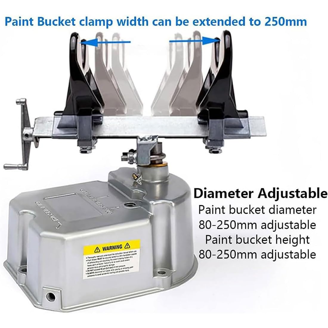 Mezclador de pintura neumático de 1 a 5 litros con abrazadera ajustable de 15 min/cubeta 0-1100 veces/min. Agitador de aire alimentado por aire