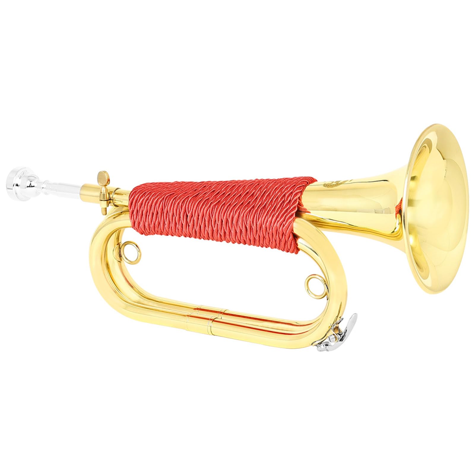 Messing Kavallerie Bugle Orchester Instrument Vergoldet Anfänger Freundlicher Signalhorn für Ehrenwachen Festivals Messing Blasinstrument für Anfänger