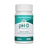 pH-D Feminine Health Support - 600 mg Boric Acid Suppositories - Woman Owned - for Vaginal Odor Use - 36 Count