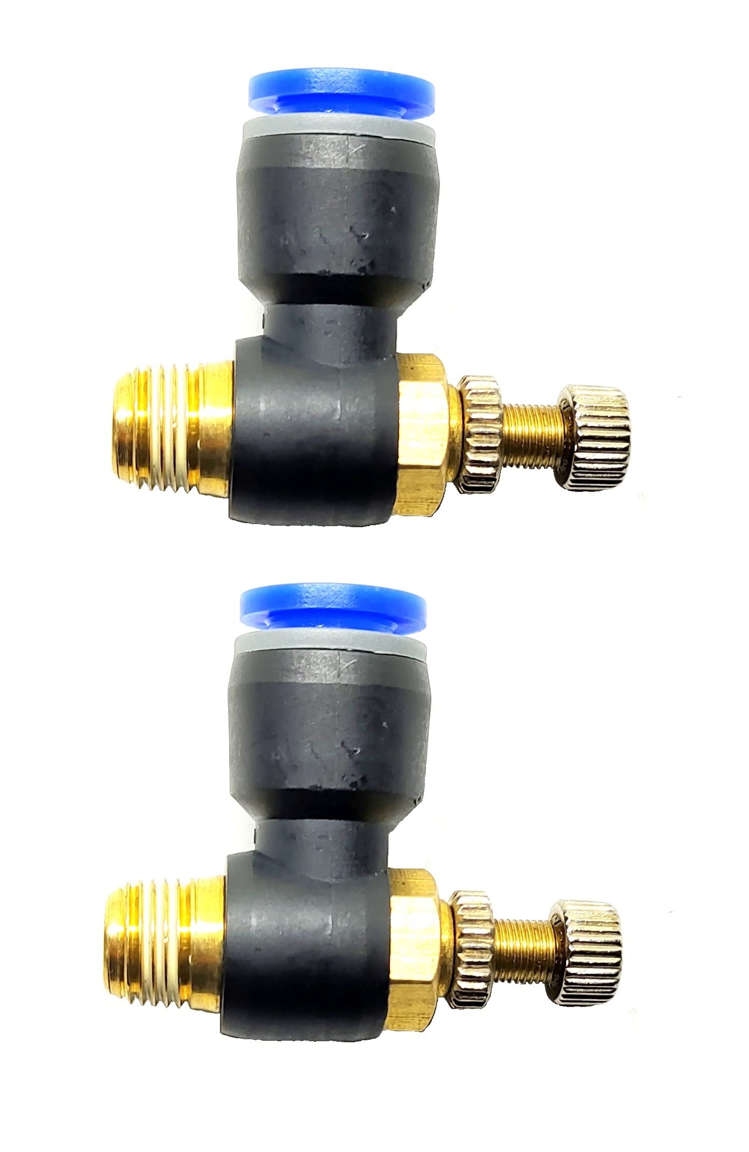 INVENTO 2Pcs Pneumatic Connector 8mm x 1/8" Inch BSP Male Thread Flow Speed Controller Valve Push Type Pipe Fittings for 8mm OD Pipe (B09SF5TWZ9) Amazon Price History, Amazon Price Tracker