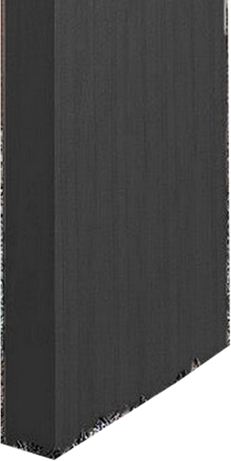 Benjara Loen 60 Inch Long Bar Height Table, Rectangular Panel Base Oak Veneer, Wenge Brown