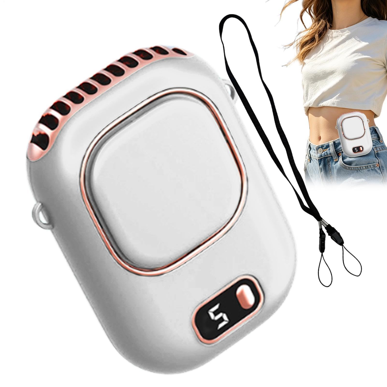 Ventilador portátil silencioso y sin aspas con clip para cuello y camping
