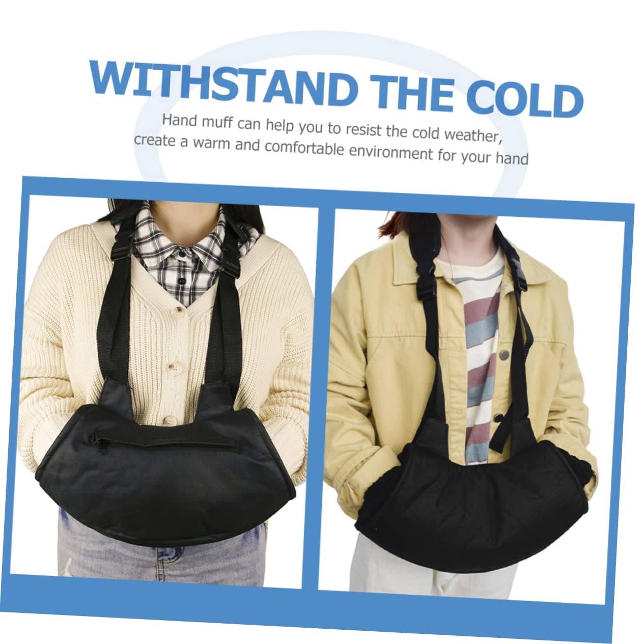 1 Manchon Chauffe-Mains Réutilisable pour Activités en Plein Air, Pochette Chauffante Isolante et Confortable pour Chasser, Pêcher ou Camper par Froid