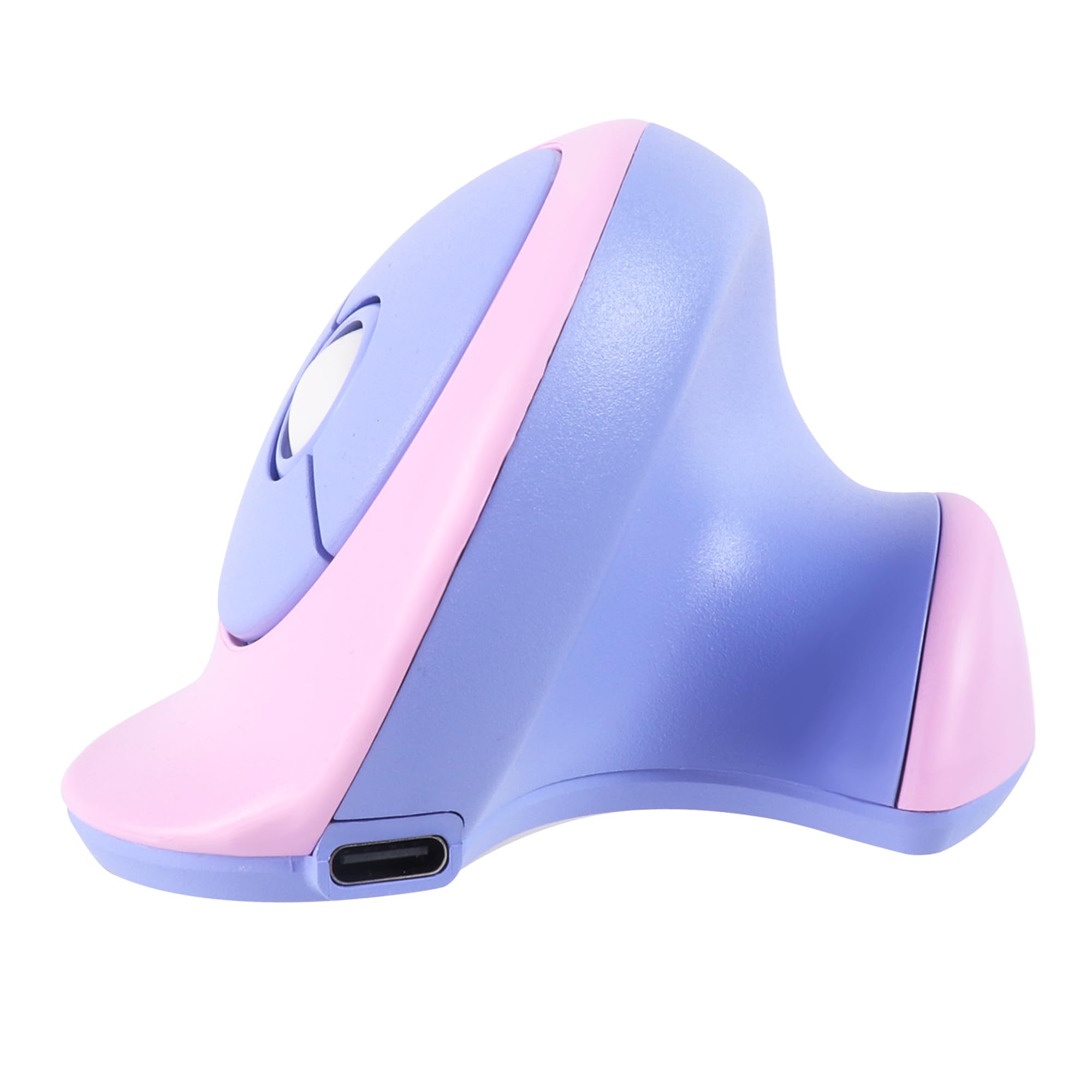 エルゴノミクスマウス 小手 Sサイズ Bluetooth&2.4GHz接続 ワイヤレス 小型 静音 縦型 右手用 女性向け 可愛い 無線 光学式 3ボタン Type-C充電式 高精度 手が疲れない Mac/Windows/IOS/PCに対応 (パープル)
