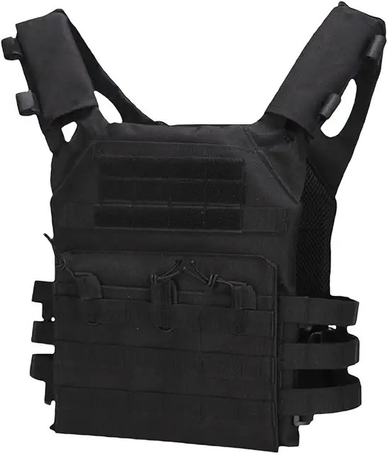 Gilet tactique léger unisexe pour chasse, paintball et tir - Gilet par balle militaire