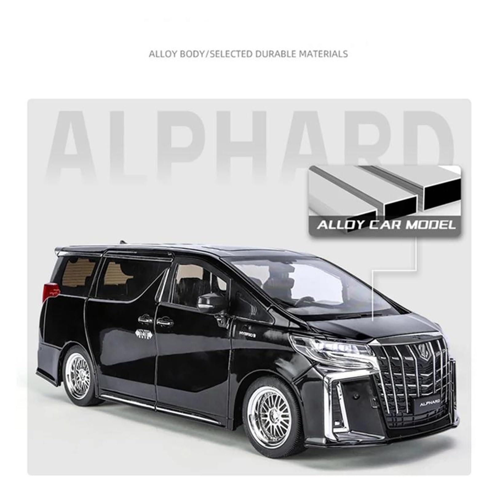 大幅値下げラスト1個Alphard Die-Cast アルファード 1/18 黒 Amazon.com: 1 18 for Toyota Alphard MPV Alloy Car Model