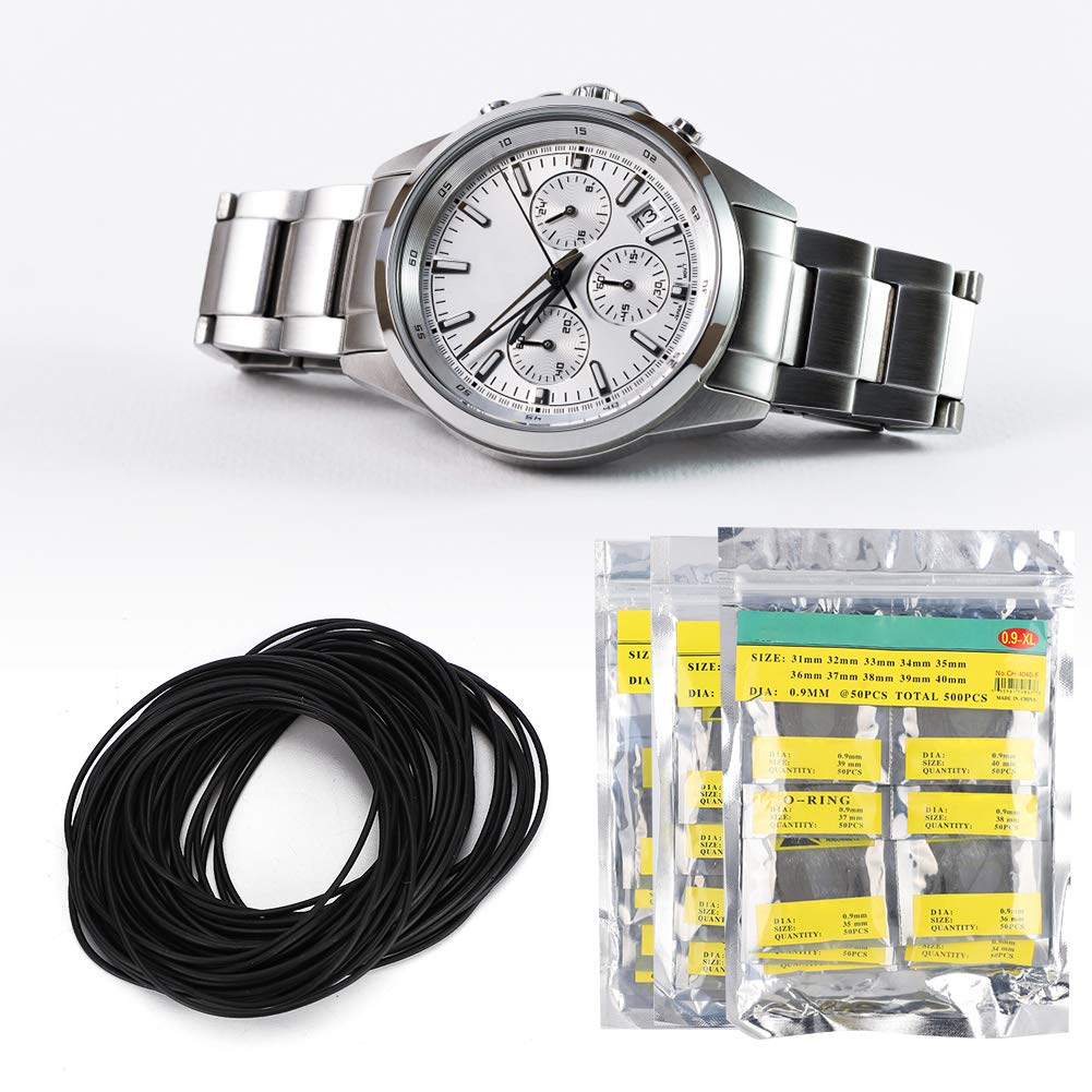 Ogólny 31 mm-40 mm zegarek o-ring uszczelka obserwująca gumowe części zamienne z uszczelnieniem (0,7 mm + 0,8 mm + 0,9 mm)