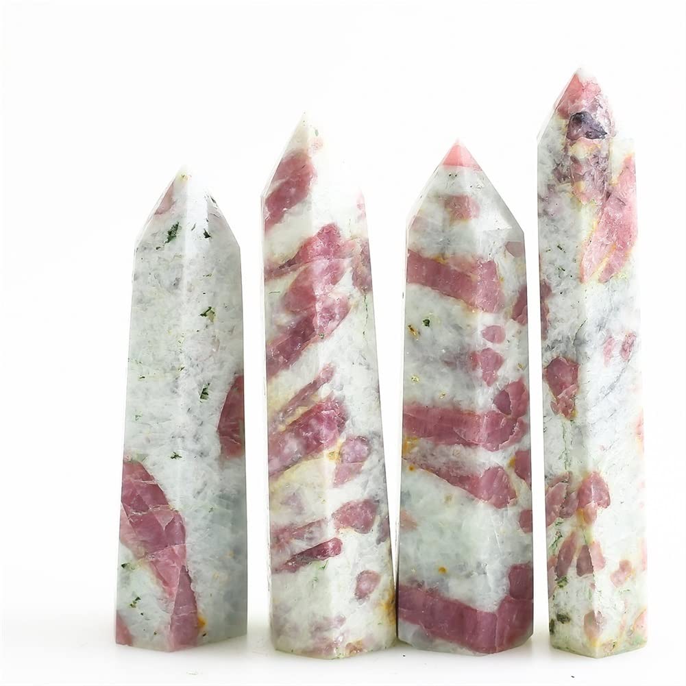 Tourmaline Rouge Naturelle 11cm | Pointe de Cristal de Quartz pour Décoration