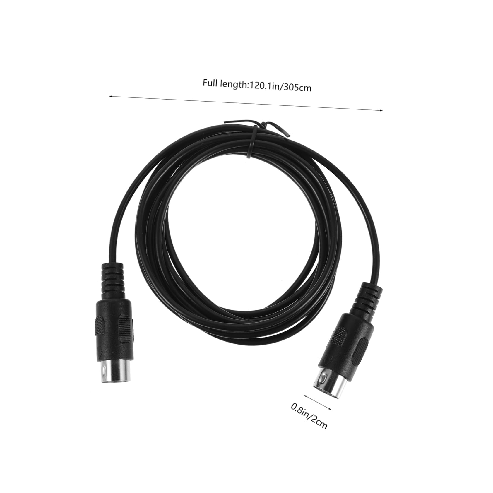 GOOHOCHY Versatile Extension Cord 5-pin Cable for Keyboards Pianos and Instruments Easy to Install