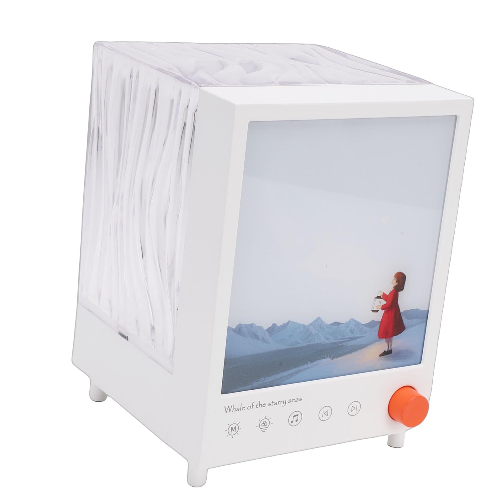 Lampada da Proiezione Ambientale con Altoparlante Bluetooth e Rumore Bianco, Lampada Notturna per Camera da Letto e Bagno - da Proiettore Ricaricabile a 7 Colori per il Relax e il Sonno