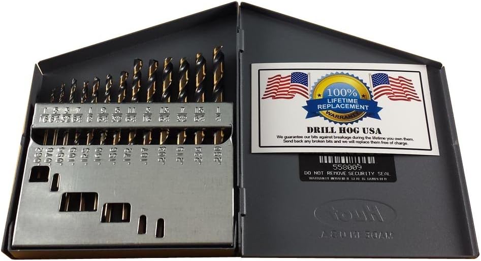 Drill Hog® 13 Pc Hi-Molybdenum M7 Drill Bit Set 1/16"-1/4"