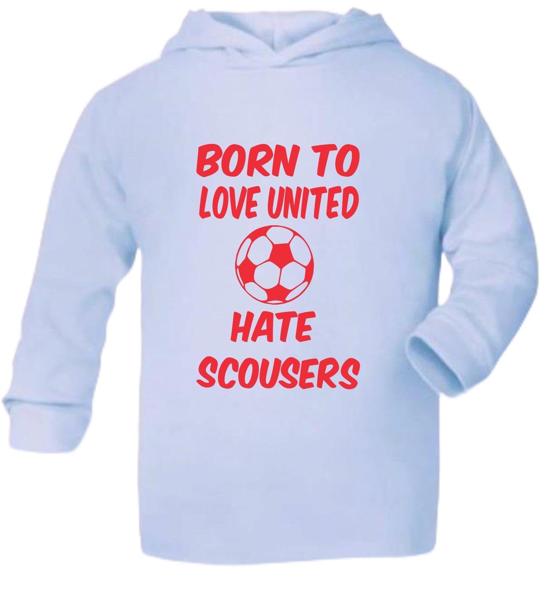 Print4u Blue Love Man Utd Hate Scousers Age 3-6 Months