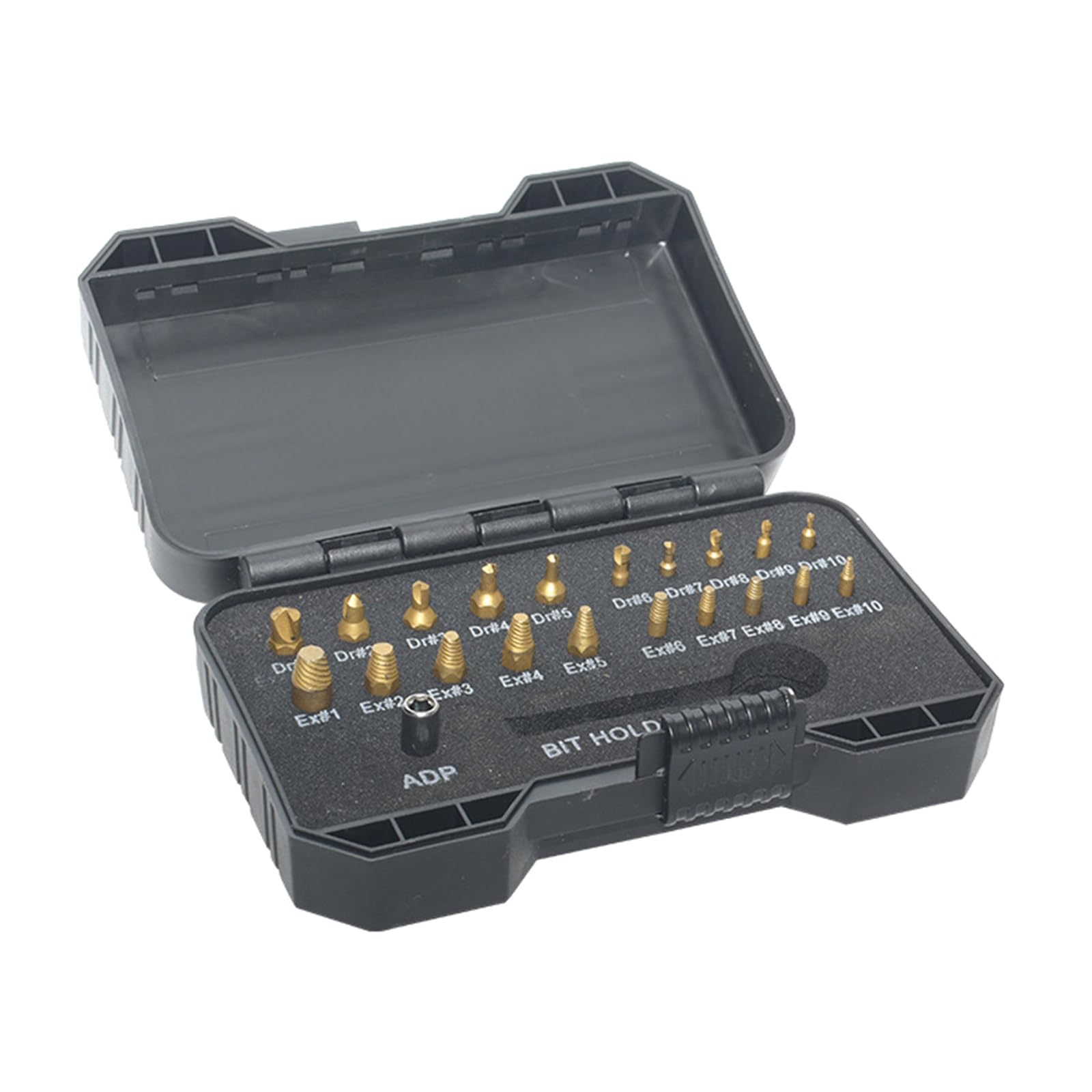 Tsophreniq 22Pieces Damaged Screw Extractor Set Extension Bit Holder Socket Adapter Stripped Screw Extractor Kit Remover Tools Comprehensive Kit