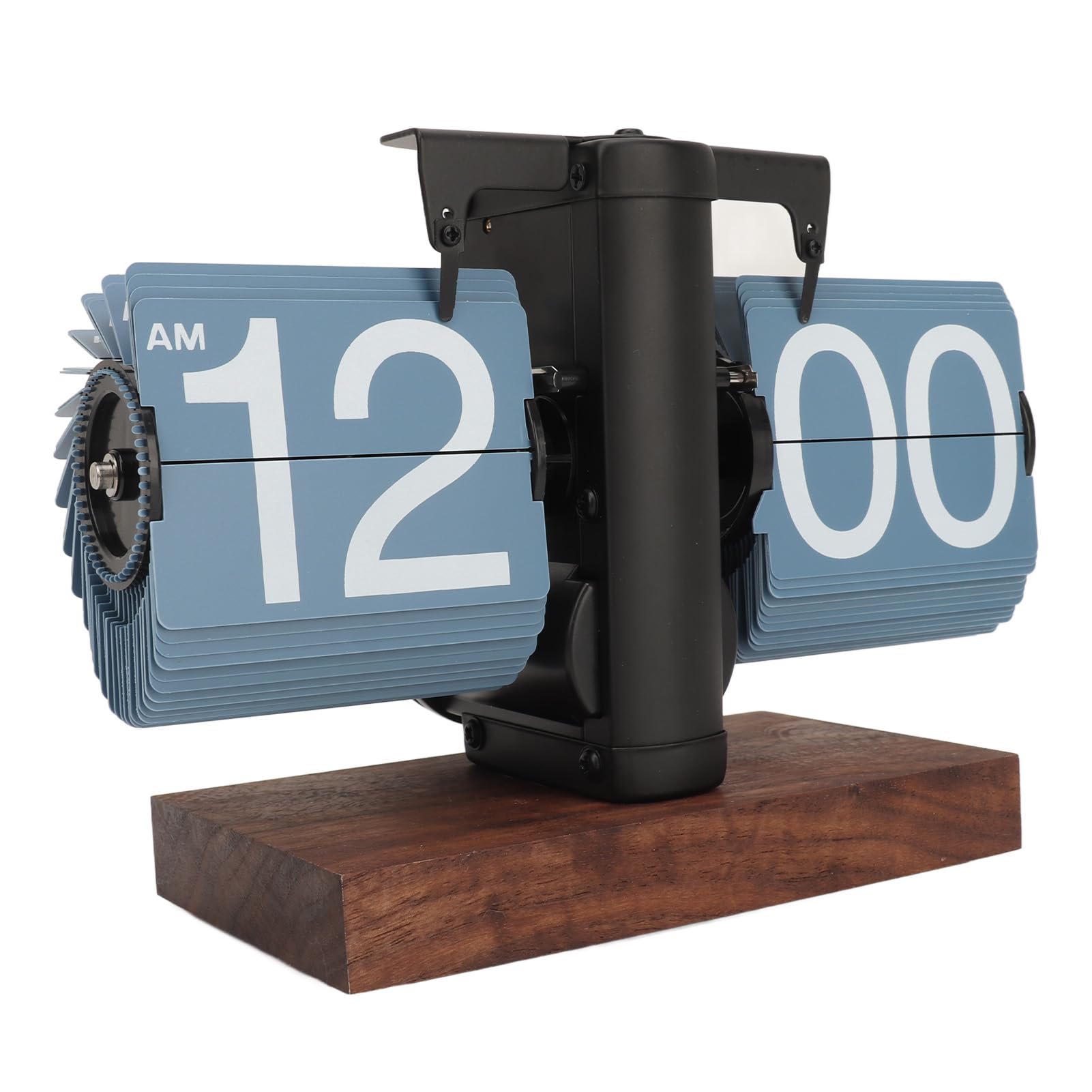 Duokon Reloj Abatible, Automático Retro, Gran Número, Reloj Abatible Digital con Pilas para Decoración de Oficina, Hogar, Escuela, Hotel y Cafetería (Blue)