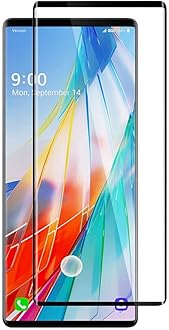 Newlike LG Wing 5G 5D Tempered Glass,Full Coverage Tempered Glass,9H Hardness,2.5d D, Ultra Clear, Anti Scratch Free Anti Finger Print For LG Wing 5G - Black