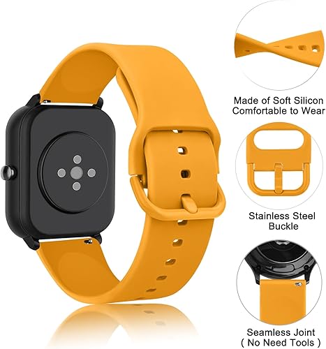 Miniatura 4 de AK Correa para Amazfit GTS 4  GTS 4 Mini  GTS 3  GTS 2  GTS 2e  GTS 2 mini  GTS  GTR mini bandas, correa deportiva de repuesto suave de 0.78