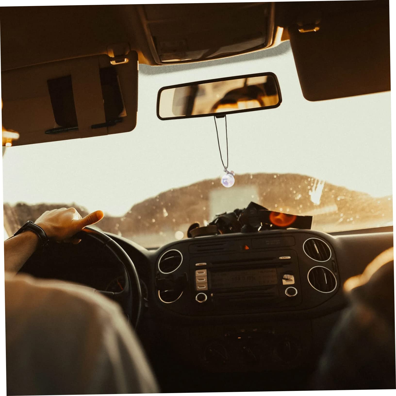 Pendentif Rétroviseur Parfum Voiture Ailes D'Ange, (Envoi Huiles Essentielles D'Aromathérapie