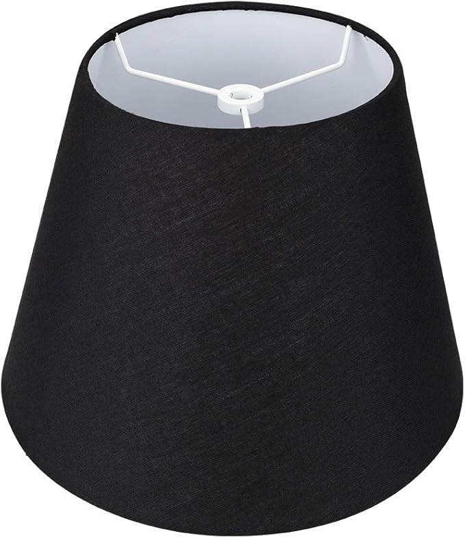 ALUCSET Small Lamp Shade, Barrel Fabric Lampshade for Table Lamp and Floor Light, 6x10x7.5 inch