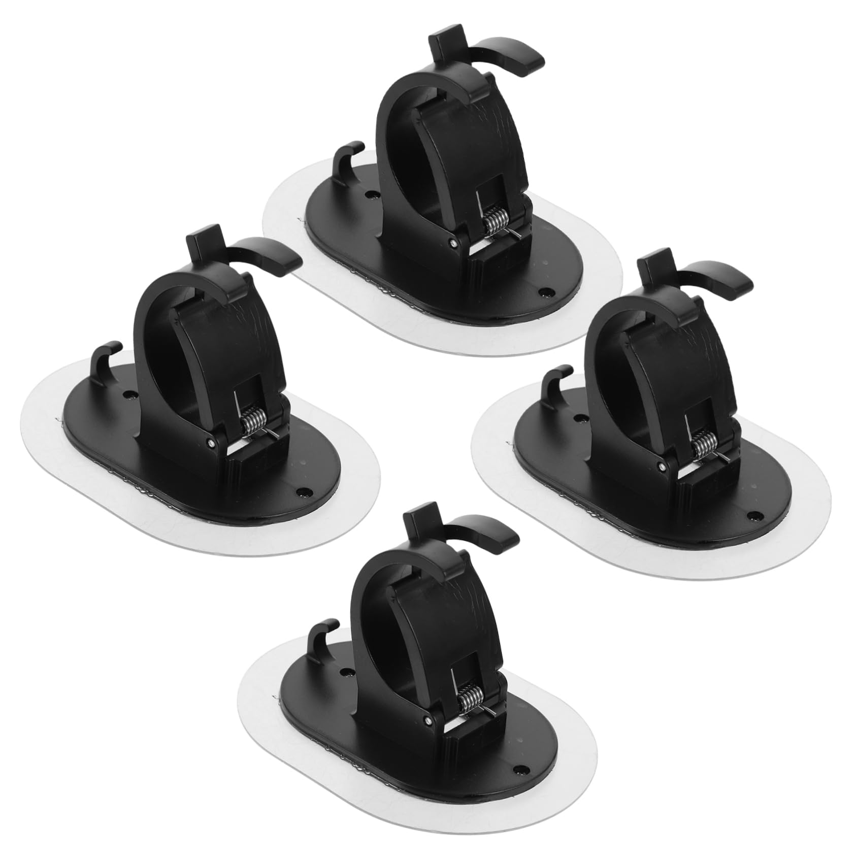 PRETYZOOM 4 Ensembles Pinces À Tringle À Rideaux Accroches pour Tringles À Rideaux Support Tringle Rideaux Crochets Supports De Tringle À Rideaux Universels Crochet Auto-adhésif 4 Pièces * 4