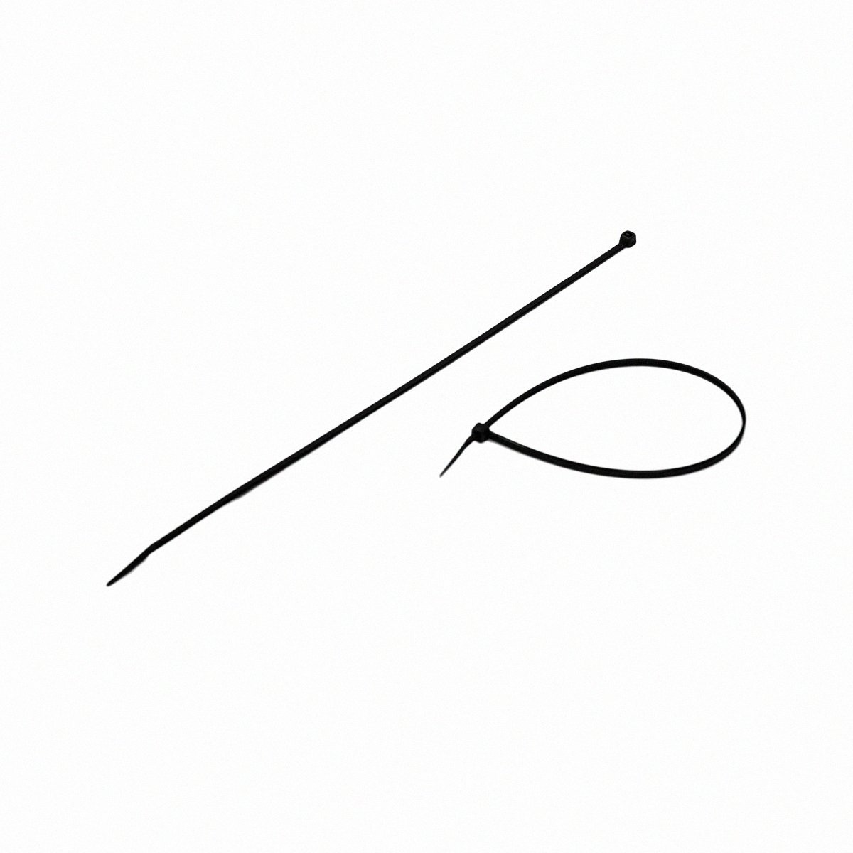 NavePoint 12 Inch Nylon UV Resistant Cable Wire Zip Tie 40 lbs - Black 200 Pack Lot Pcs Qty