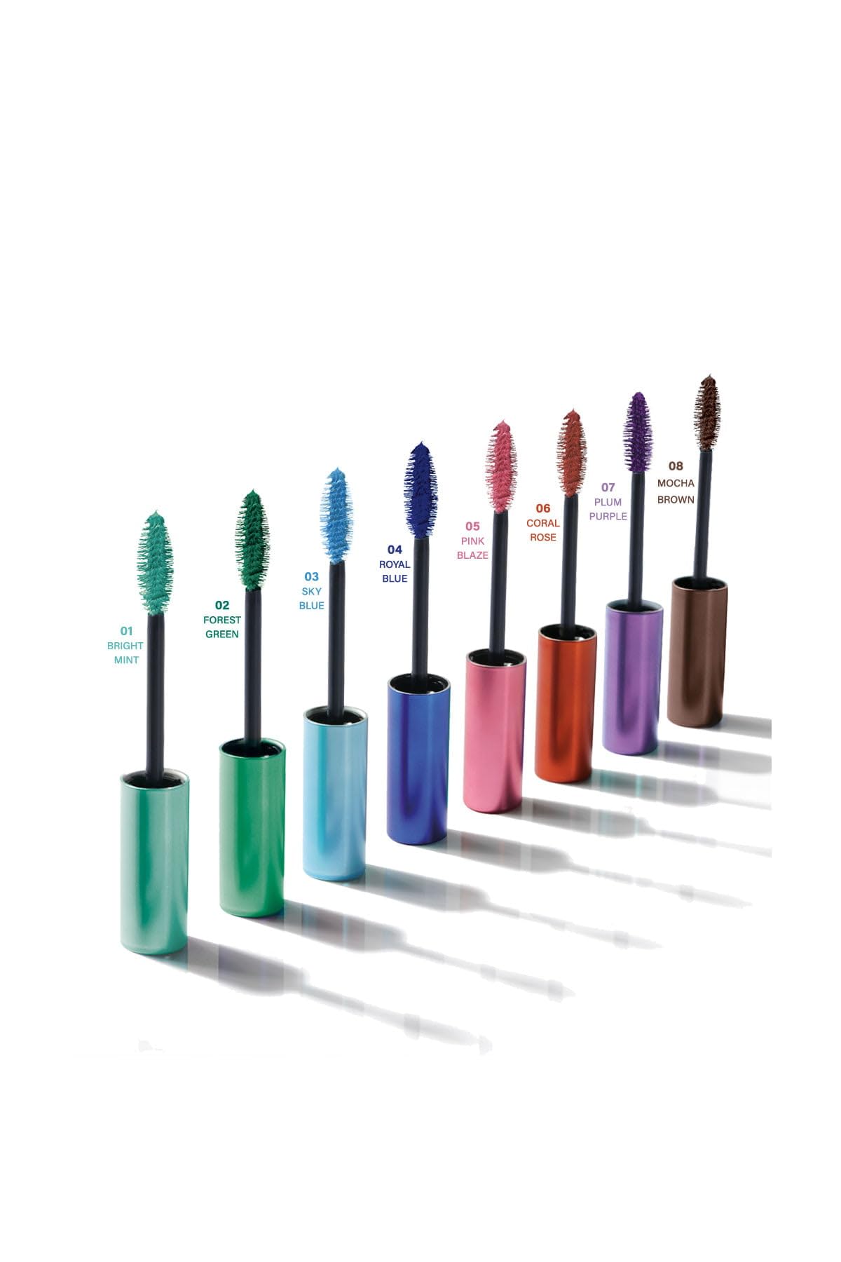 Golden Rose Flash Lash Colored Mascara No: 09 Deep Plum - Renkli Maskara (4 paketi)