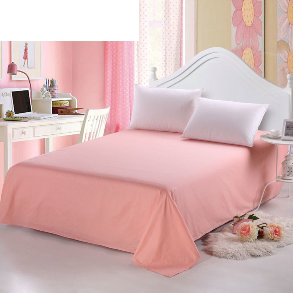 Tissu de coton pur drap plat double 230x245 anti-transpiration nuit