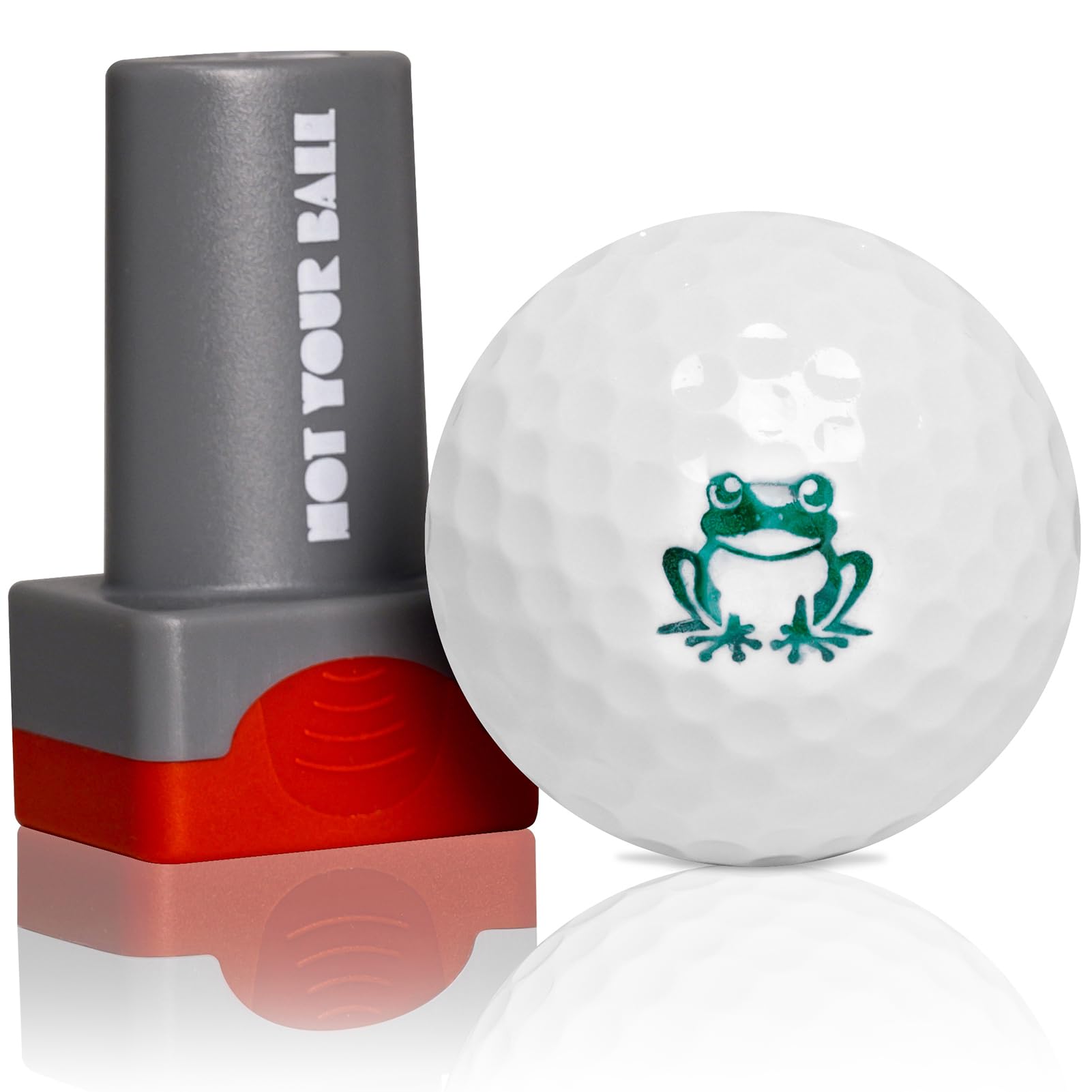 QUBI Golf Ball Stamp, Golf Ball Stamper, Self-Inking Golf Ball Stamp Marker to Identify Golf Balls, Golf Gift Golf Accessories for Men and Women
