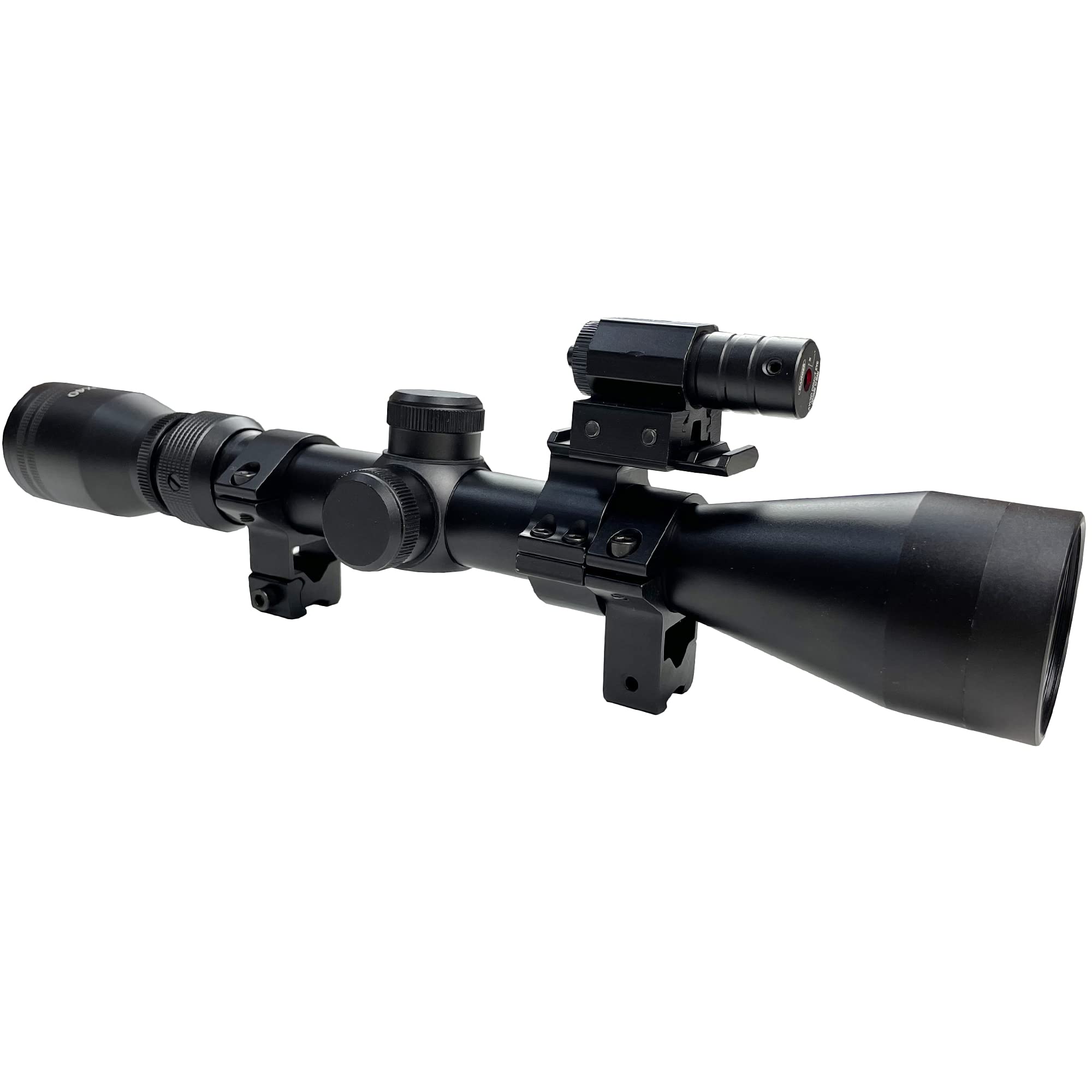 Visor telescópico 3-9x40 táctico para carabinas y escopetas de aire comprimido y airsoft con láser