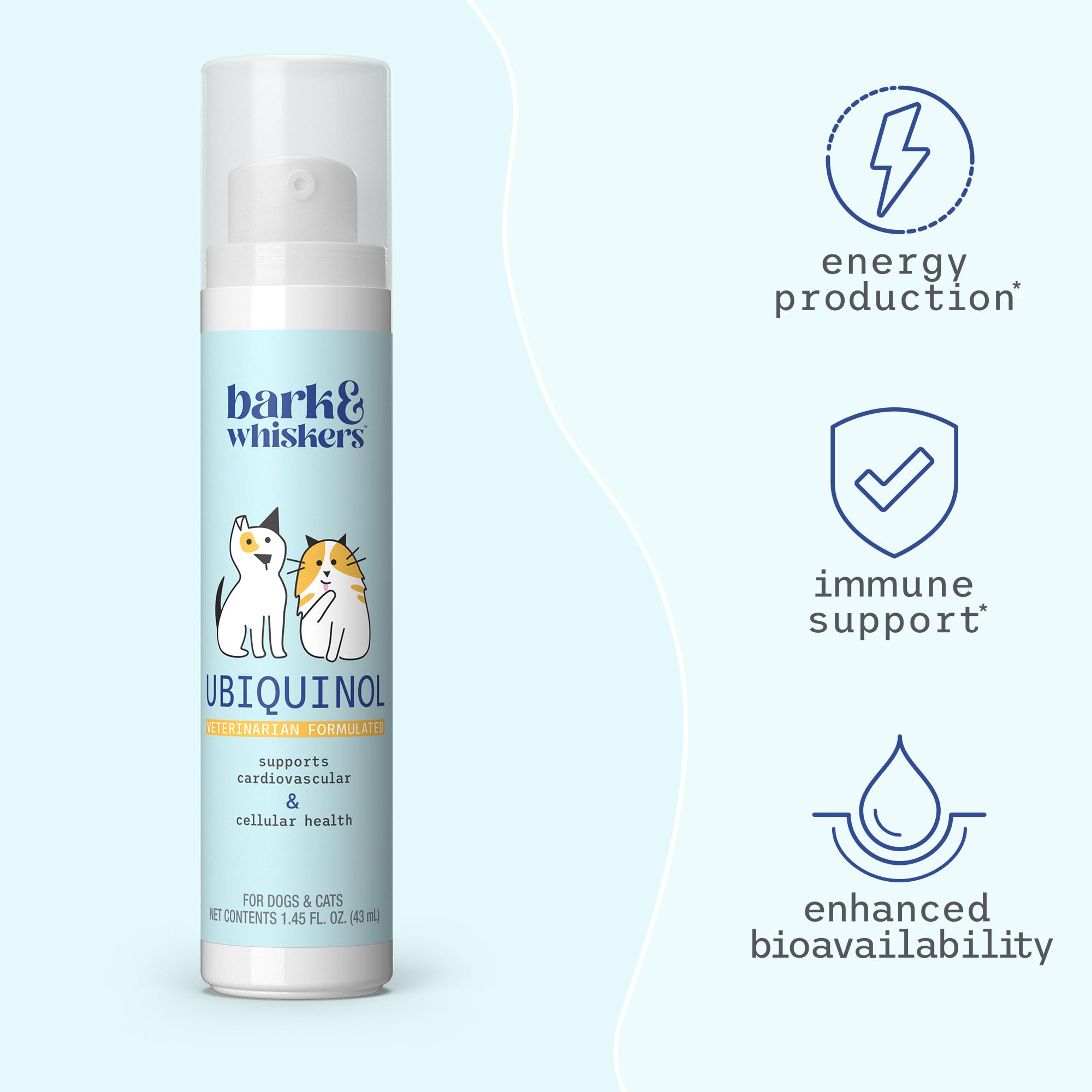 Bark & Whiskers Ubiquinol Liquid Pump for Dogs & Cats, 1.45 oz, 149 Pumps — Amazon image 3