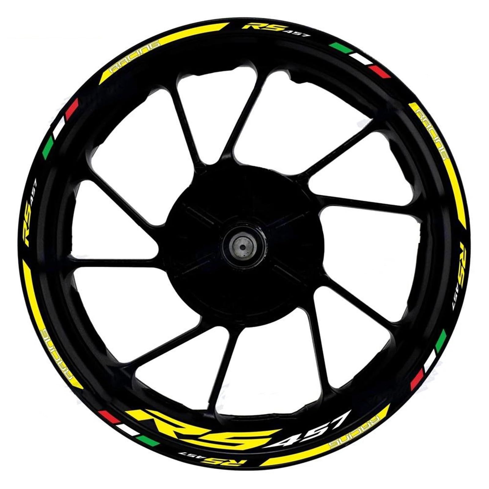 Motorrad-Rad-Aufkleber Wasserdicht 17 Zoll Felgenband Für RS457 RS 457(Style 21)