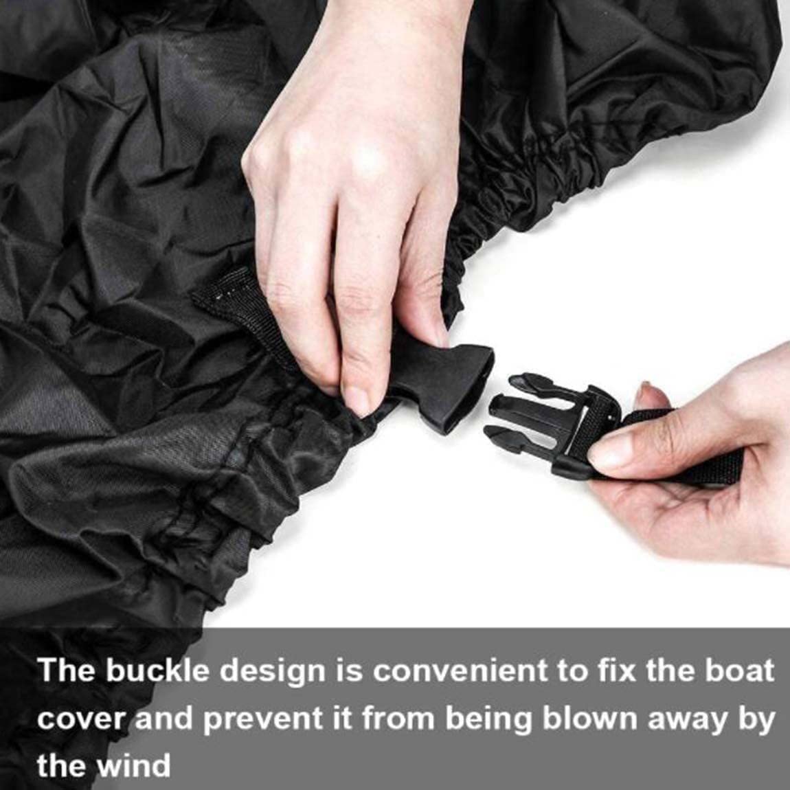 Amazon | 210Dトレーラー式ボートカバー、11フィート-21フィートボート