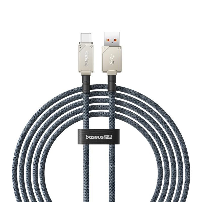 Image of Baseus Unbreakable Series Fast Charging Data Cable USB to Type-C 100W 2m Stellar White