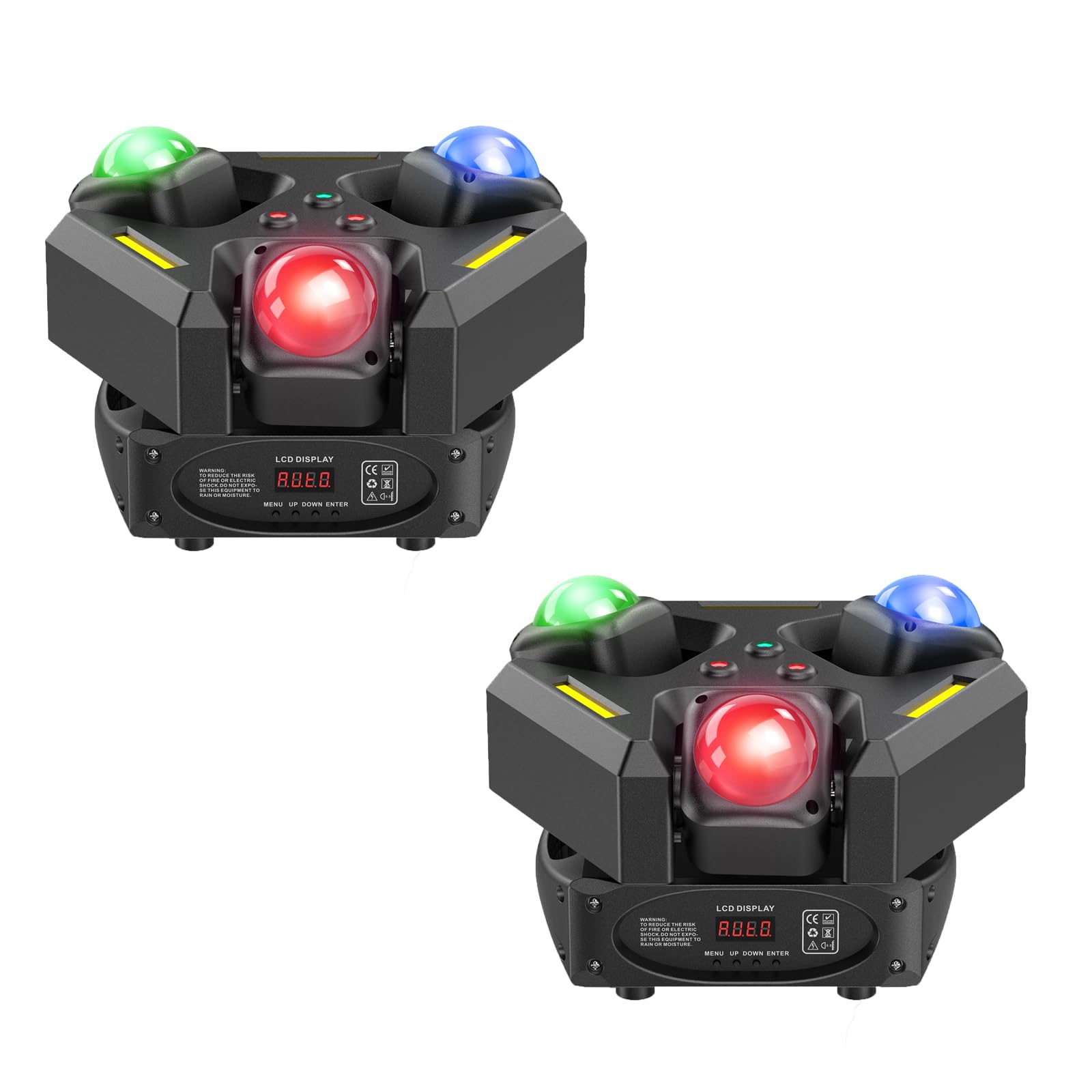 Lumière Dj 150W Lyre LED Avec Tu00e9lu00e9commande,Jeux De Lumiu00e8re RGBW Lumiu00e8re Par Led