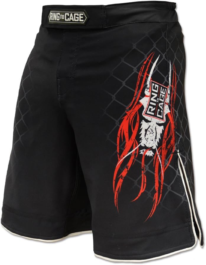 Elite MMA Fight Shorts - Black, for MMA, BJJ, Jiu Jitsu, Grappling, No Gi, Wrestling