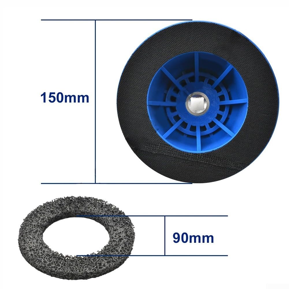 Outils de nettoyage pour moyeu de roue de voiture, freins à disque, outil de meulage des roues automobiles, brosse à inclinaison C avec tampon abrasif pour perceuse sans fil