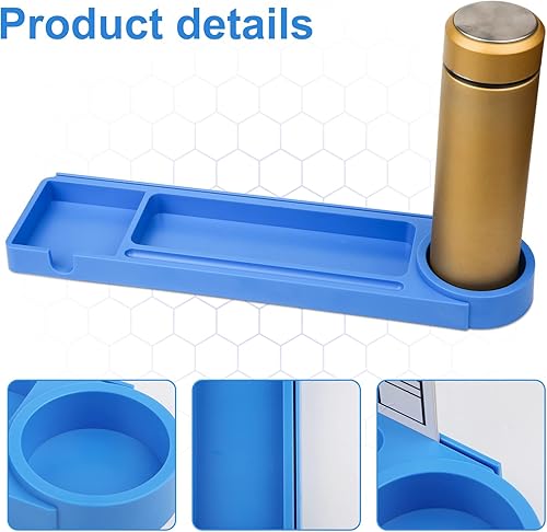 Miniatura 3 de 12 piezas de soporte de escritorio y bandeja de parque, soporte para placas de nombre de escritorio organizador con agarre adhesivo y accesorio de