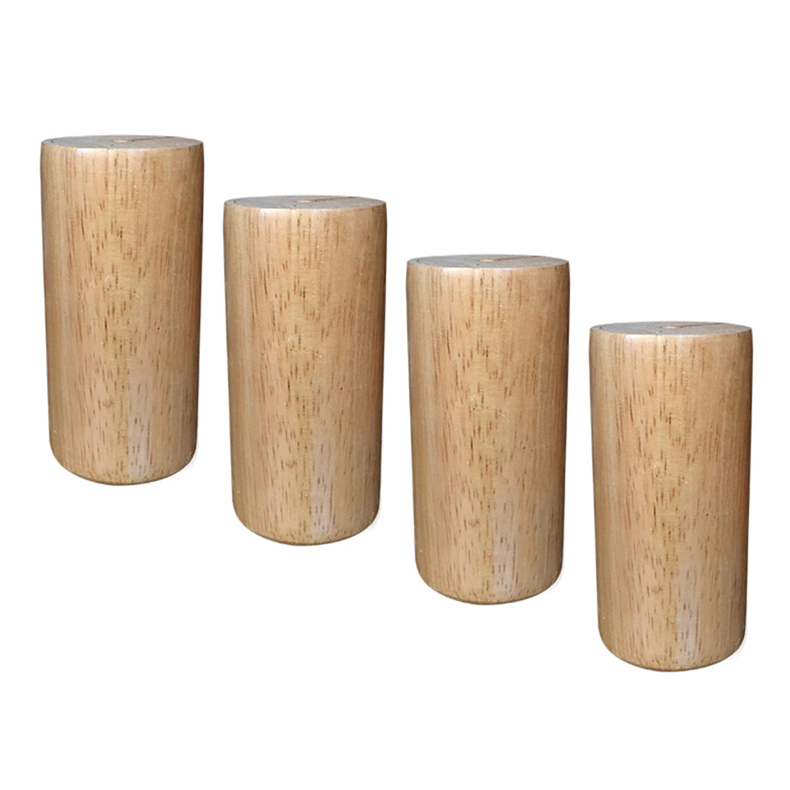 Gambe per Mobili Legno, Piedini per Mobili Piedini per Tavolino Divano in Legno Massello, per Divano,Armadio e Letto, con Viti e Imbottitura per i Piedi 4 Pezzi (15cm)