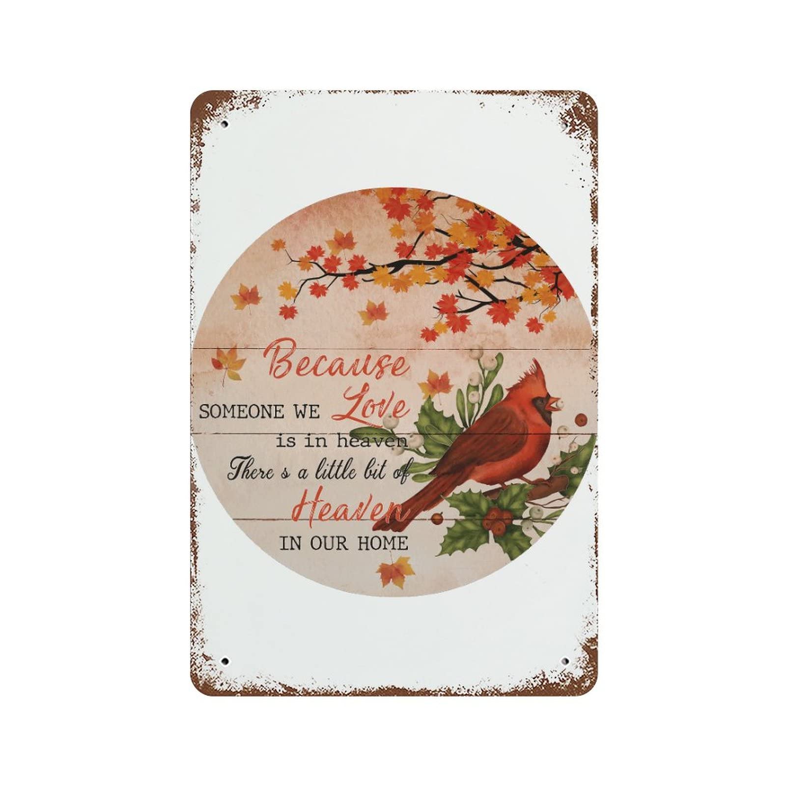Plaque en métal idée cadeau de Noël commémoratif et mural