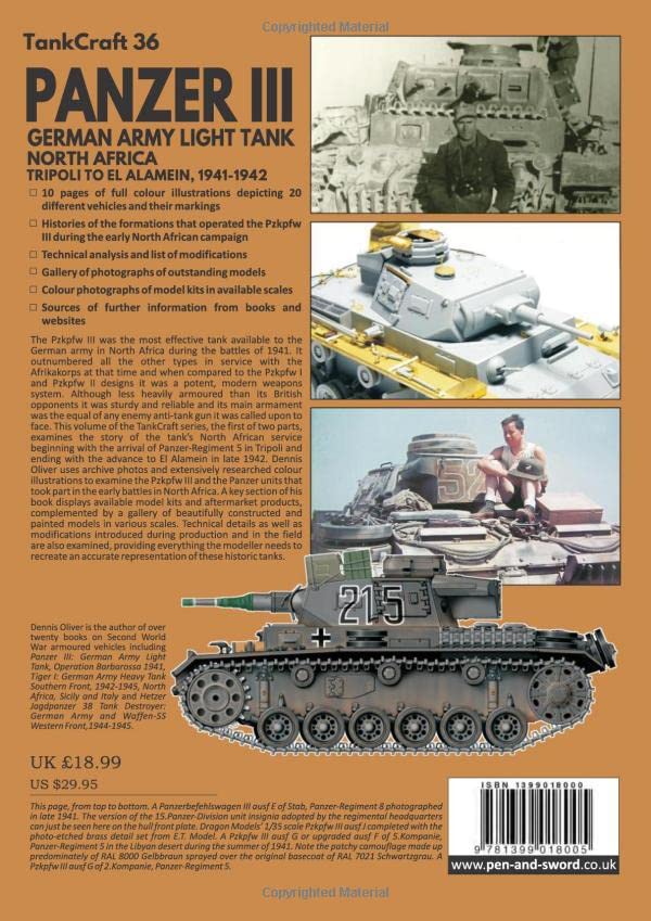 Panzer III, German Army Light Tank: North Africa, Tripoli to El Alamein 1941–1942 (Tank Craft)