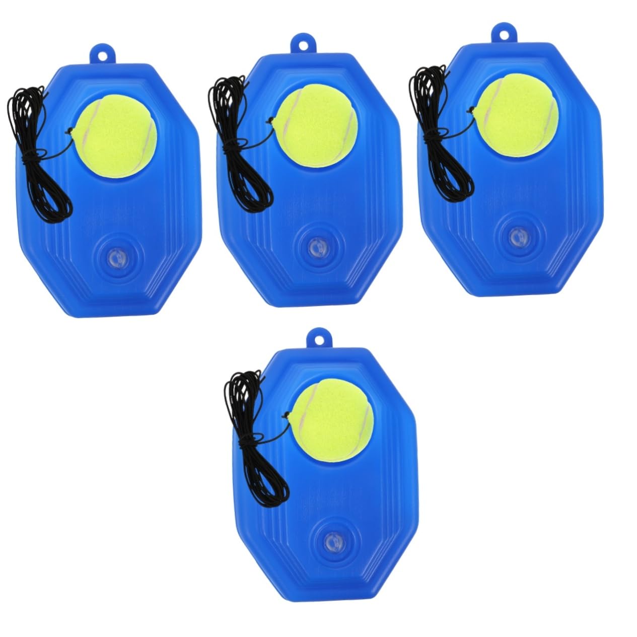 Sosoport Equipamiento Entrenamiento de Tenis con Base Rebotadora Herramienta de Aprendizaje Interior y Exterior Estilo Aleatorio